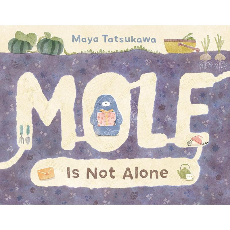 现货 鼹鼠并不孤单 儿童艺术插画故事绘本 插画师 Maya Tatsukawa  英文原版 Mole Is Not Alone