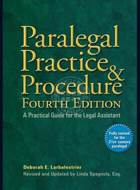 预售 Paralegal Practice & Procedure Fourth Edition企鹅兰登