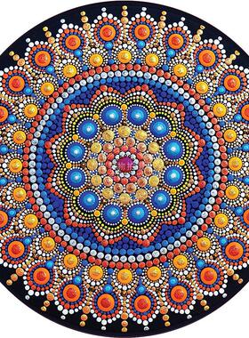 神奇的曼荼罗拼图1000片圆形拼图 文创周边 Peter Pauper Press 英文原版  Magical Mandala 1000 Piece Round Jigsaw Puzzle
