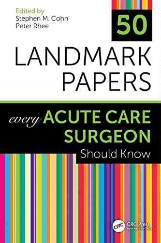 【预售 按需印刷】 50 Landmark Papers Every Acute Care Surgeon Should Know