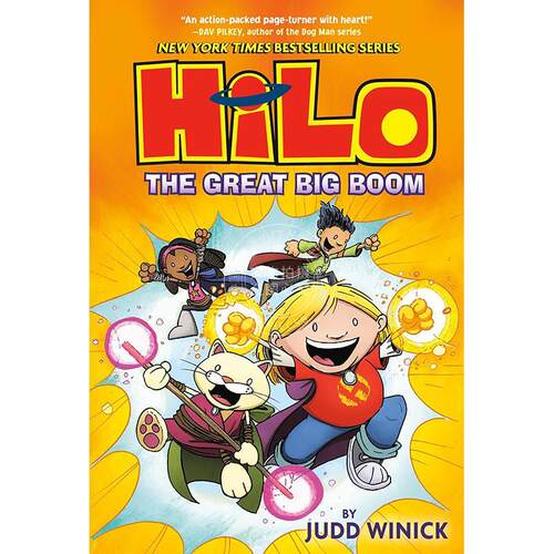 希罗系列第3册：巨大的繁荣 儿童读物图画书 Judd Winick 英文原版 Hilo Book 3: The Great Big Boom 7-10岁