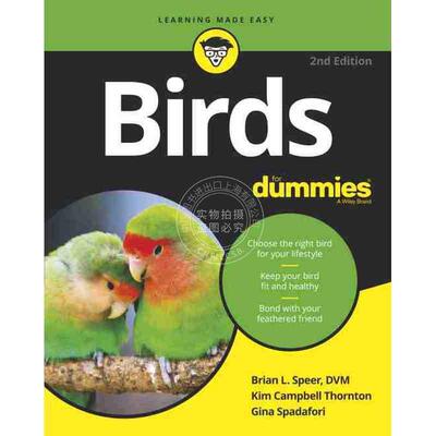 预售 按需印刷鸟类达人迷 第2版 Birds For Dummies 2Nd Edition