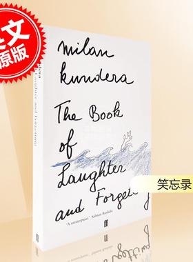 预售 笑忘录 米兰昆德拉长篇小说集 英文原版 The Book of Laughter and Forgetting