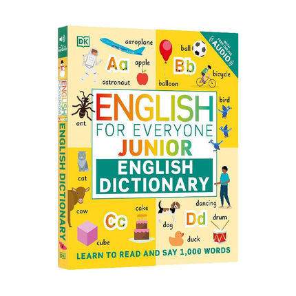 现货 英文原版 DK新视觉 English for Everyone Junior English Dictionary 精装 英语初级词典 儿童亲子英语学习带插图