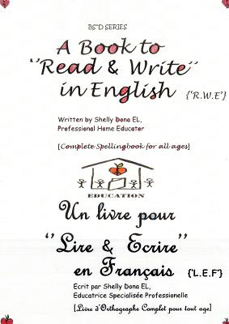 预售 按需印刷 A Book to 'Read & Write' in English {'R.W.E'} - Un Livre Pour 'Lire & Ecrire' En Fran Ais {'L.E.F'
