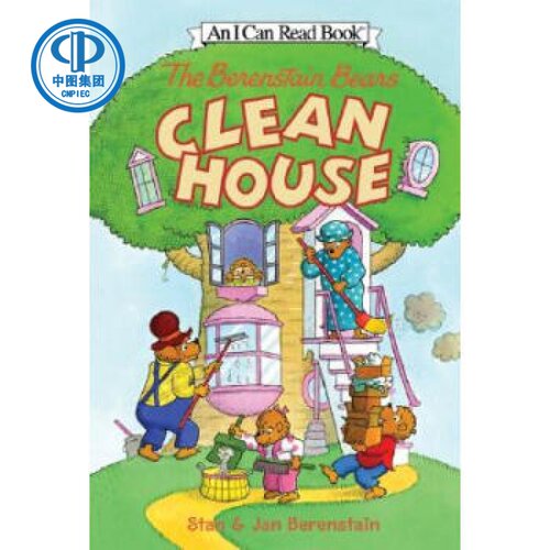 现货 原版包邮/The Berenstain Bears Clean House (  ,  )贝贝熊大扫/
