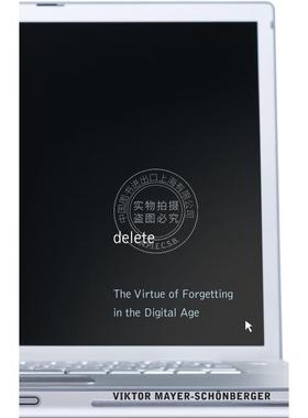 【满299送PUP新年台历】 Delete删除：数字时代遗忘的美德（纸装新品） 英文原版  普林斯顿