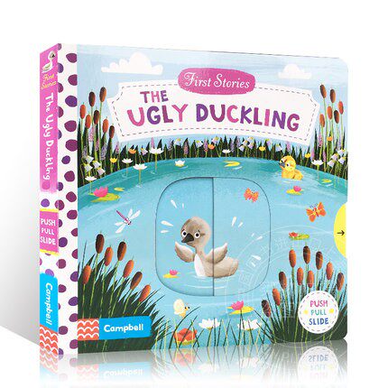 现货 英文原版First Stories The Ugly Duckling 儿童启蒙学习 纸板机关操作书
