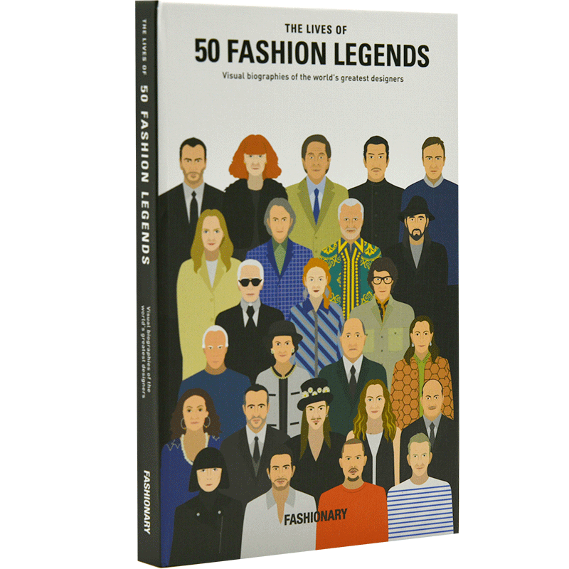 预售 50个时尚传奇人物的一生 伟大设计师的视觉传记 英文原版 The Lives of 50 Fashion Legends 设计师人生 品牌创立故事