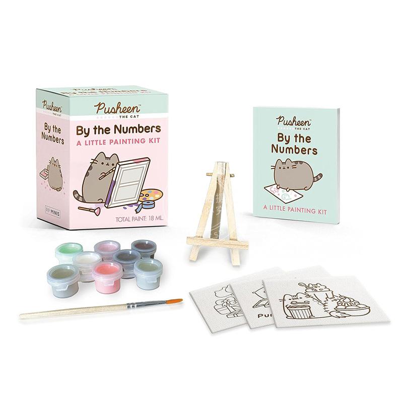 现货 胖吉猫小小绘画套装 周边书 英文原版 Pusheen by the Numbers: A Little Painting Kit