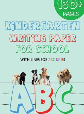 预售 按需印刷 Kindergarten writing paper for School