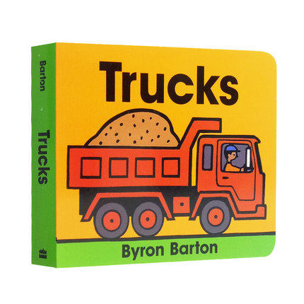 现货 Trucks Board Book 纸板书 名家 Byron Barton 英文原版绘本