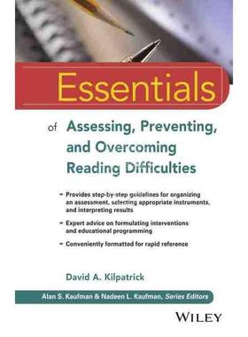 【预售 按需印刷】 评估、预防与克服阅读困难精要Essentials Of Assessing, Preventing, And Overcoming Reading Difficulties