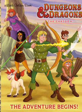 现货 龙与地下城 冒险开始了 儿童绘本小金书故事书 Little Golden Book 英文原版 The Adventure Begins!