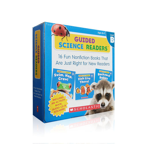 现货 GUIDED SCIENCE READERS LEVEL B (16 BOOKS+1 ACTIVITY BOOK+1 CD)