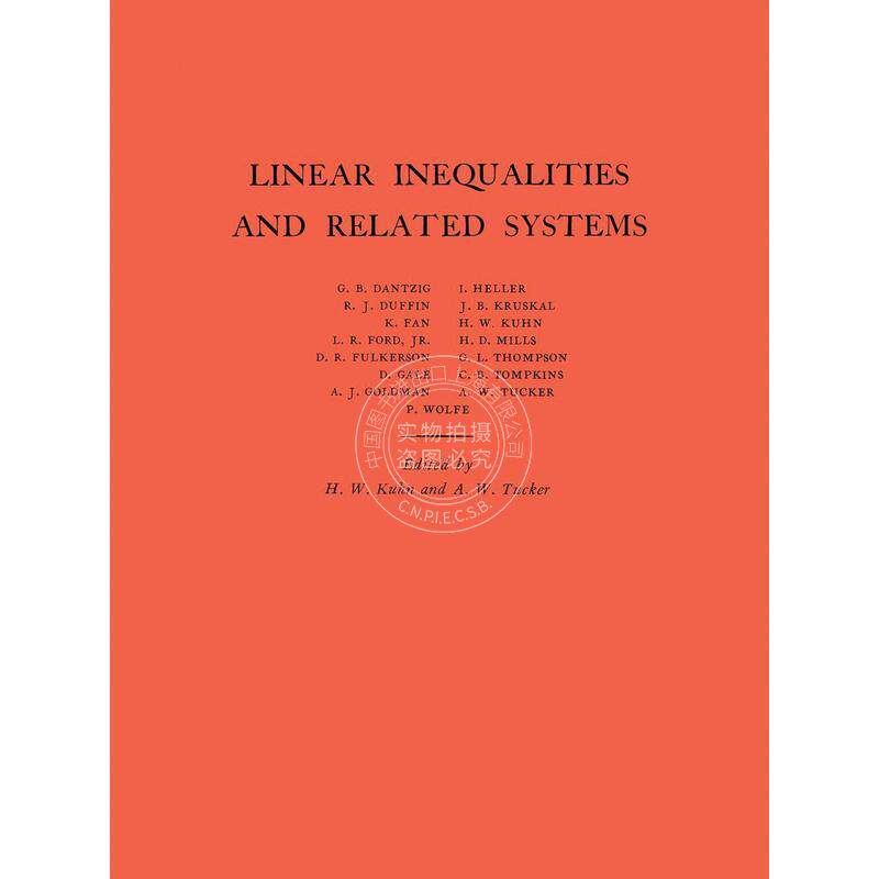 【满299送PUP新年台历】 Linear Inequalities and Related Systems 普林斯顿