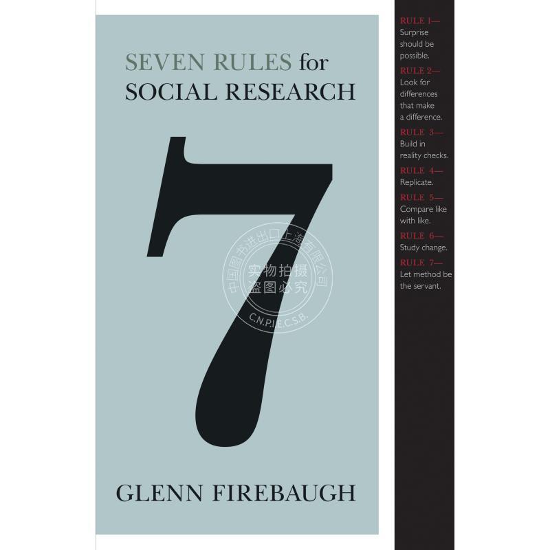 Seven Rules for Social Research社会调查七准则 英文原版 普林斯顿