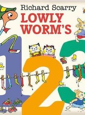 现货 进口原版/LOWLY WORM’S 123/Richard/Scarry