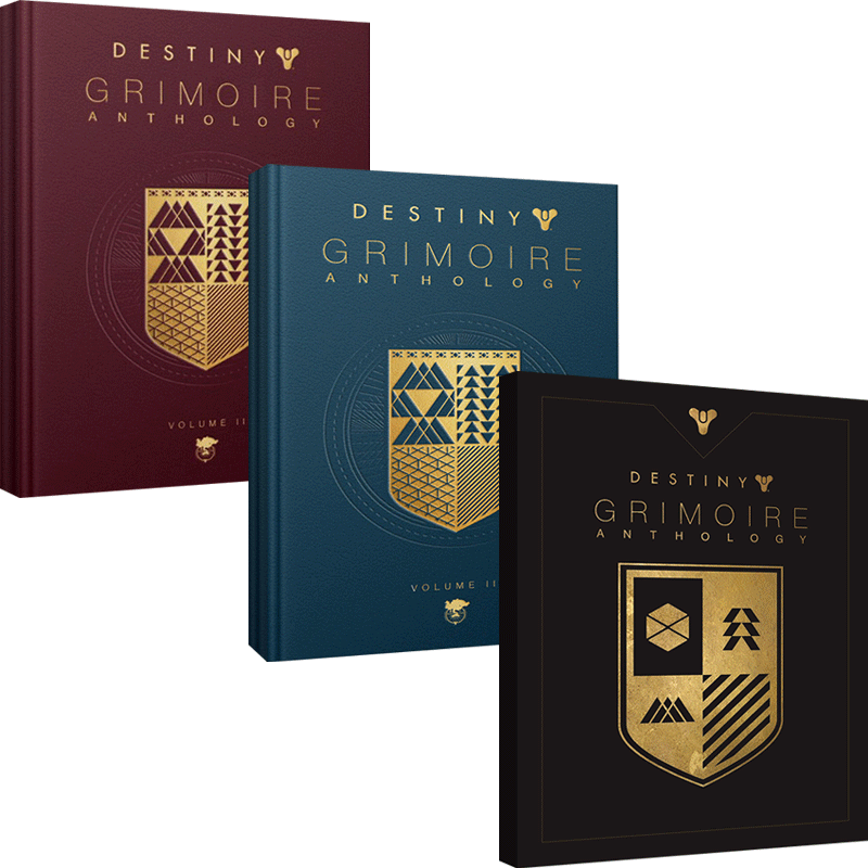 命运简史1-3卷 套装 皮革精装收藏版 英文原版 Destiny: Grimoire Anthology 经典卡片风格 Bungie暴雪出品