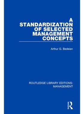 预售 按需印刷 A Standardization of Selected Management Concepts