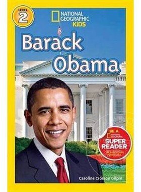 现货 2级别 国家地理分级读物 National Geographic Readers: Barack Obama (Level 2) 英文原版儿童阅读 巴拉克·奥巴马（传记）