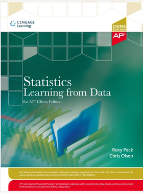 现货 【AP】Statistics Learning From Data For Ap  China Edition数据统计学
