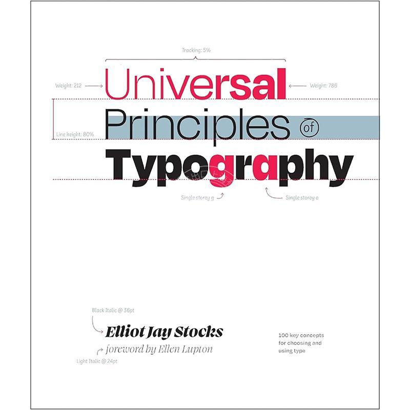 字体设计通用原则 英文原版 艺术画册Universal Principles of Typography: 100 Key Concepts for Choosing and Using Type