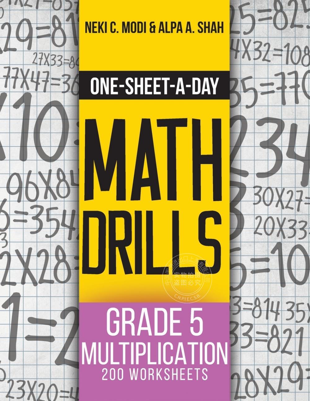 预售按需印刷 One-Sheet-A-Day Math Drills