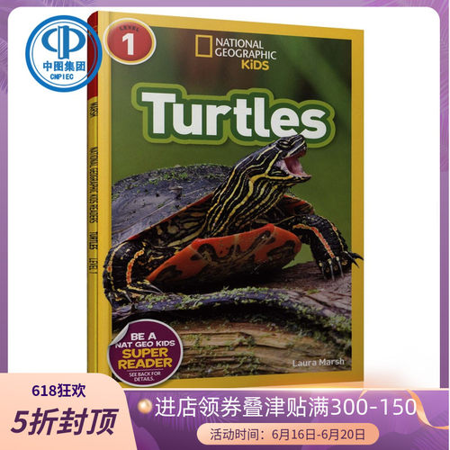 现货 National Geographic Readers: Turtles (English Edition)家地理分级阅读初阶：海龟 儿童英文原版绘本 少儿科普读物