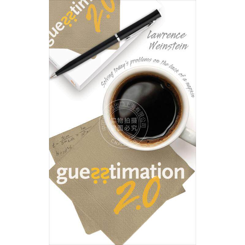 按需印刷 Guesstimation 2.0约略估计 2.0：在1张餐巾 英文原版普林斯顿