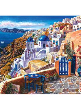 圣托里尼 1000片拼图 文创周边 Peter Pauper Press 英文原版  Santorini 1000 Piece Jigsaw Puzzle