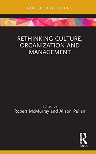 预售 按需印刷 Rethinking Culture, Organization and Management