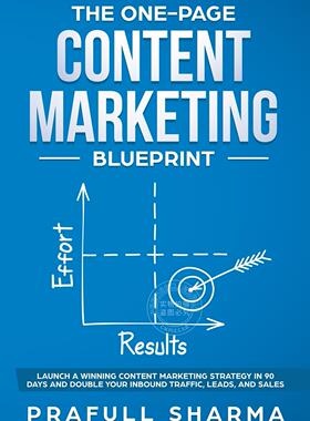 预售 按需印刷 The One-Page Content Marketing Blueprint 一页内容营销蓝图  Prafull Sharma 英文原版