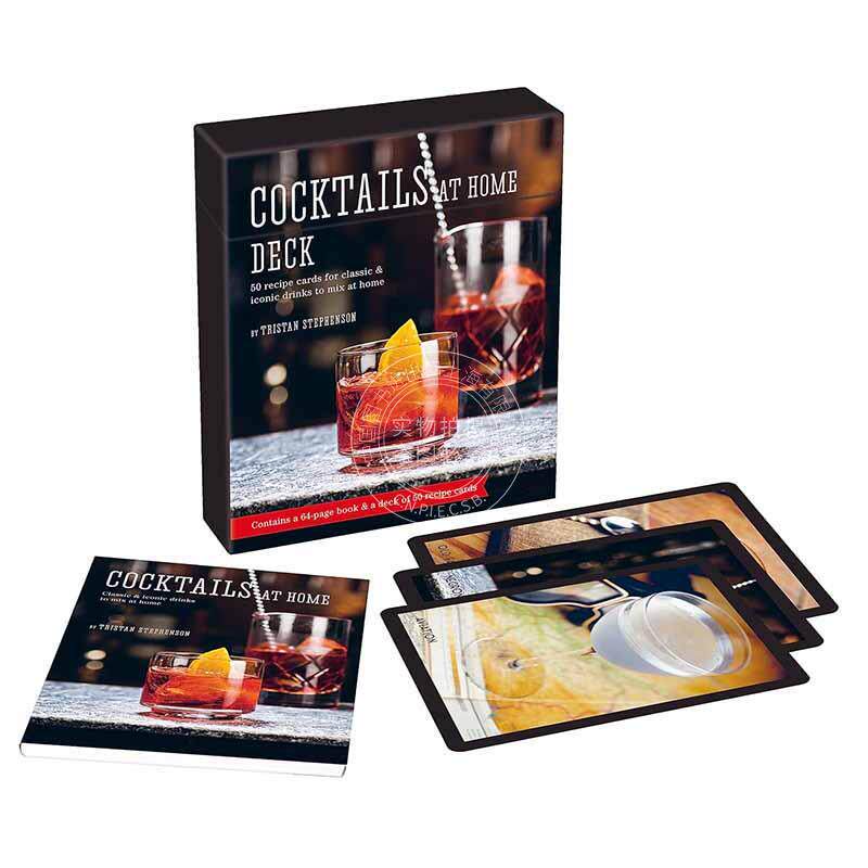 在家调制鸡尾酒：50种经典和标志性饮品的配方卡 英文原版 Cocktails at Home Deck: 50 recipe cards for classic & iconic drink