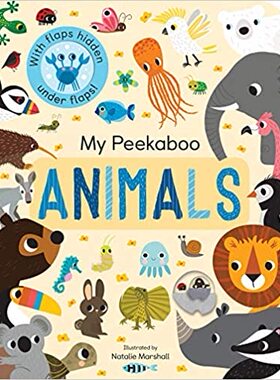 现货 My Peekaboo Animals   我的躲猫猫 英文原版儿童纸板书翻翻书