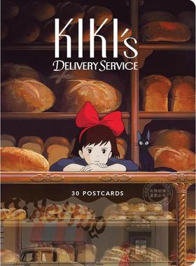 现货 吉卜力工作室：魔女宅急便明信片 文创周边 英文原版 Studio Ghibli Kiki's Delivery Service: 30 Postcards