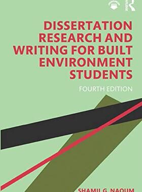 预售 按需印刷 Dissertation Research and Writing for Built Environment Students