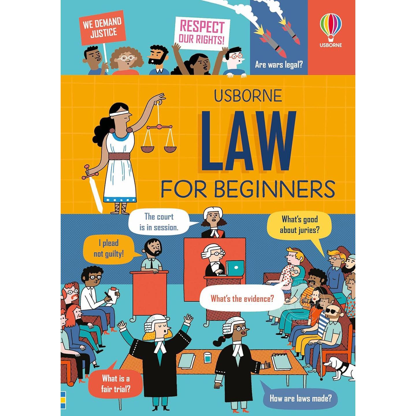 初学者的法律 科普读物 Usborne出版社 Hall Rose 英文原版 Law for Beginners 10-13岁