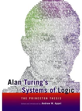 【满299送PUP新年台历】 Alan Turing's Systems of Logic阿兰·图灵的逻辑系统：普林斯顿论文 英文原版  普林斯顿