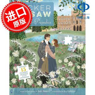 Austen 英文原版 and 文创周边 Prejudice Pride Jane Jigsaw 贴纸拼图：傲慢与偏见 Sticker