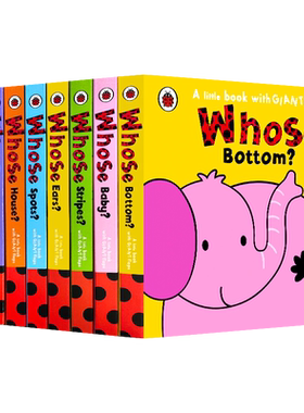 现货 英文原版 儿童启蒙绘本 Ladybird Whose collection? 英国小瓢虫动物认知纸板翻翻书 8册