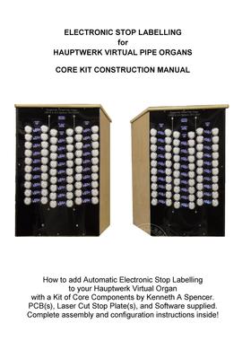 预售 按需印刷 Electronic Labelling for Hauptwerk Organs