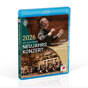 预售【中图音像】2026年维也纳新年音乐会 蓝光碟BD 雅尼克·尼泽-塞根指挥 索尼发行 欧版