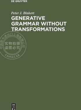 【预售 按需印刷】 Generative Grammar without Transformations