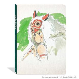 现货 幽灵公主日记本 吉卜力工作室 动画电影周边 宫崎骏  英文原版 Princess Mononoke Journal