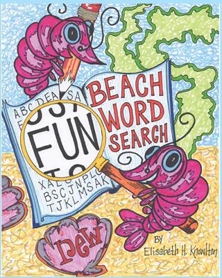按需印刷 Beach Wordsearch No. 1 海滩词搜索No. 1:热带，水生和航海主题 Dr Eisabeth H Knowlton  英文原版