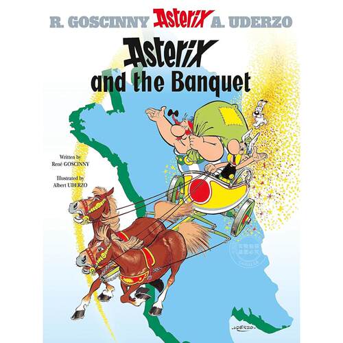 高卢英雄历险记：环游高卢 儿童趣味漫画小说 英文原版 Asterix: Asterix and The Banquet 6-11岁