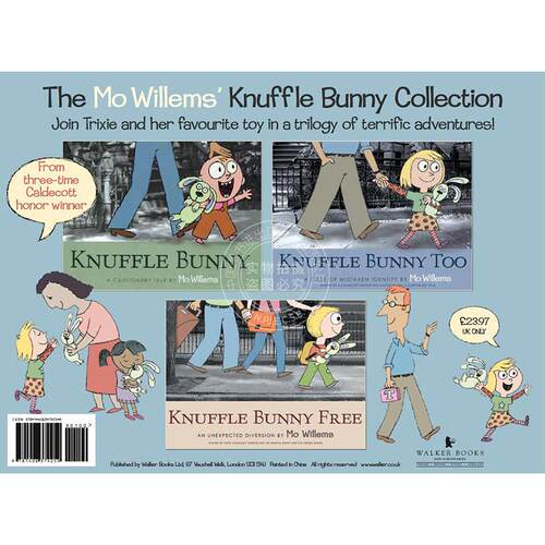 现货 古纳什小兔迪克大奖吴敏兰推荐书单 儿童绘本故事书 英文原版 Knuffle bunny