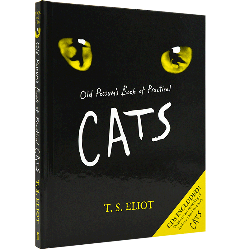 现货 擅长装扮的老猫经 插图版 艾略特 英文原版 Old Possum's Book of Practical Cats 精装 俏皮诗集 百老汇音乐剧猫的原著
