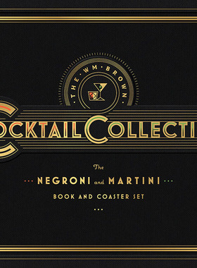 现货 WmBrown鸡尾酒系列 内格罗尼和马提尼酒 英文原版 Cocktail Collection The Negroni and the Martini